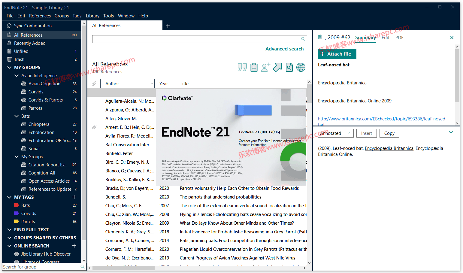 download the new version EndNote 21.1.17328