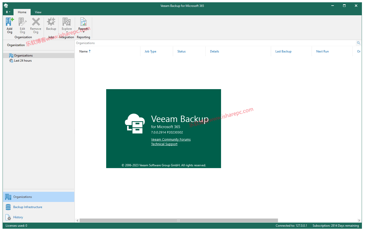 Veeam Backup for Microsoft 365 v7.0.0安装激活