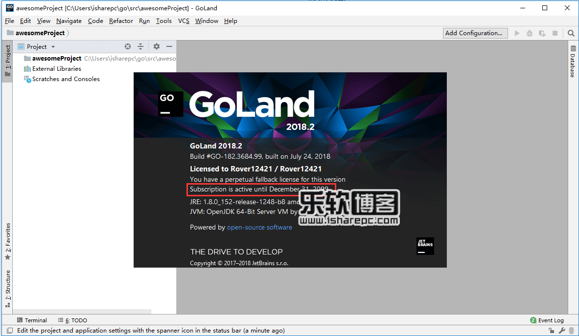 JetBrains GoLand 2023.1.3 instal the last version for mac