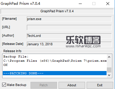 GraphPad Prism 7.04破解补丁