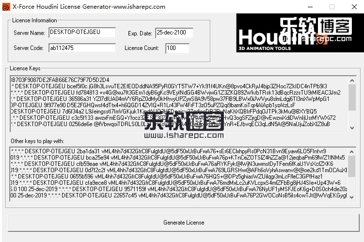 SideFX Houdini FX 17破解注册机