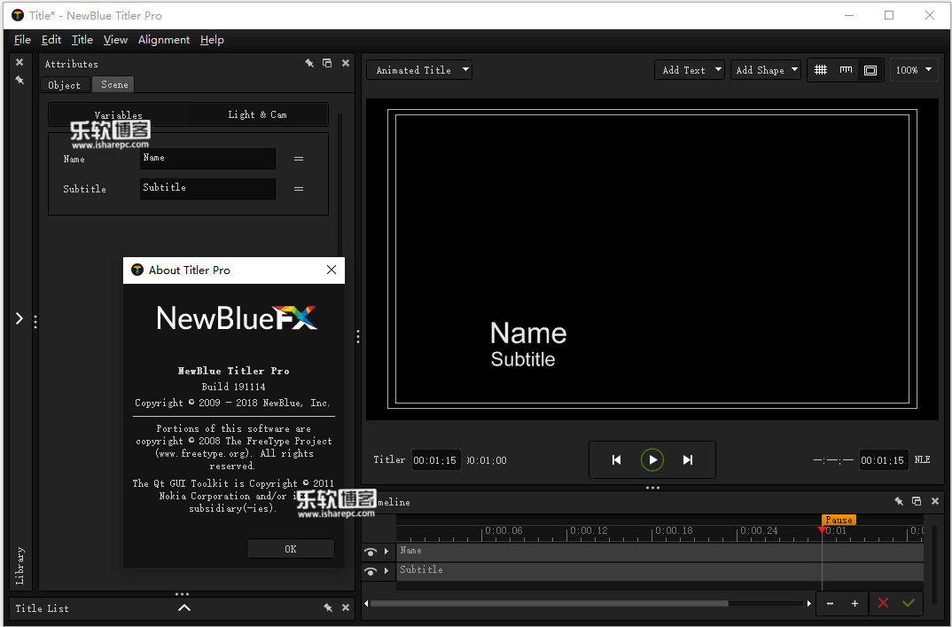 NewBlue Titler Pro 7.0破解版