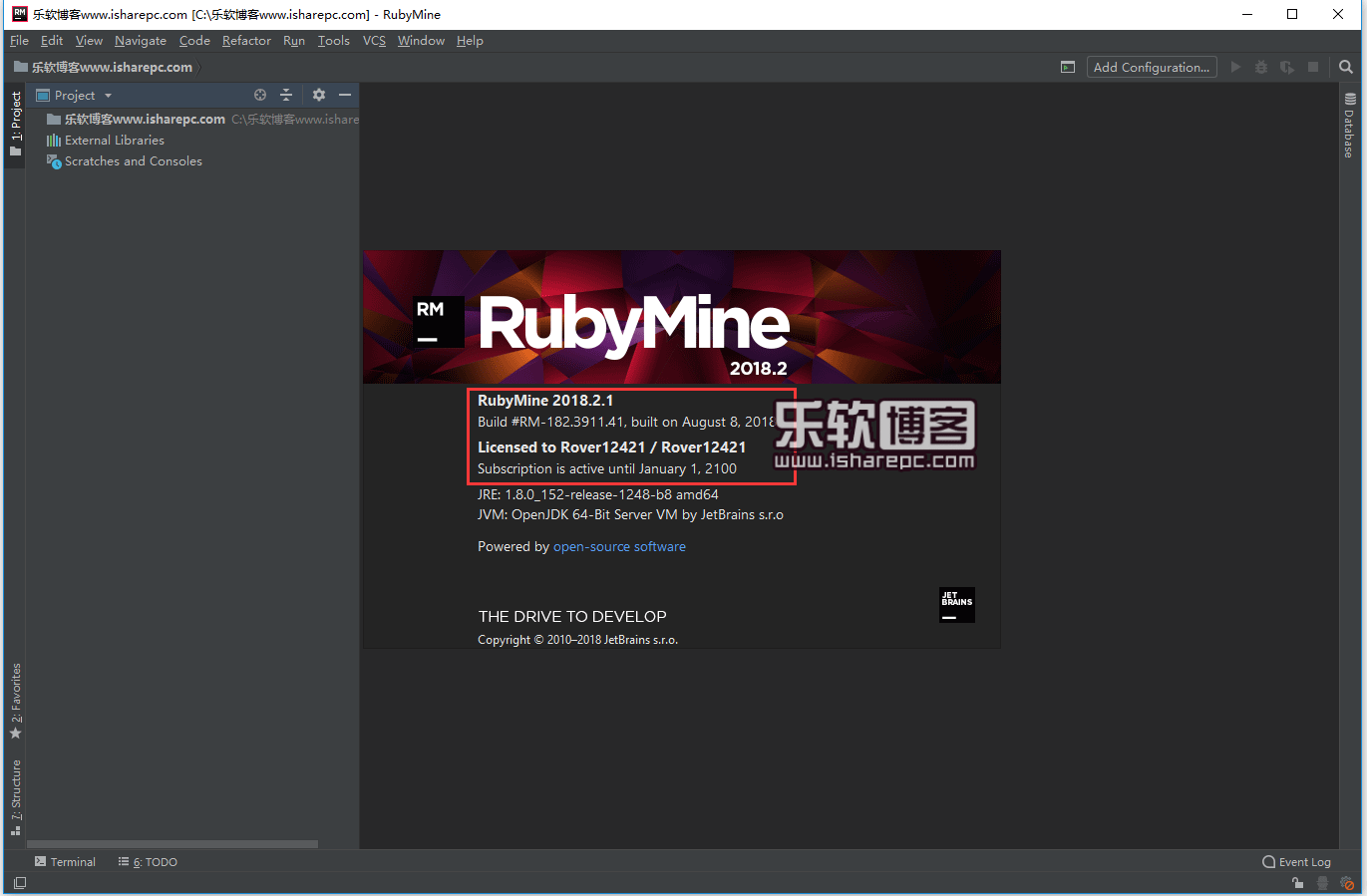 JetBrains RubyMine 2018.2.1破解版