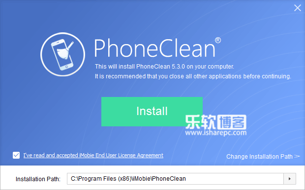PhoneClean 5.3.0安装