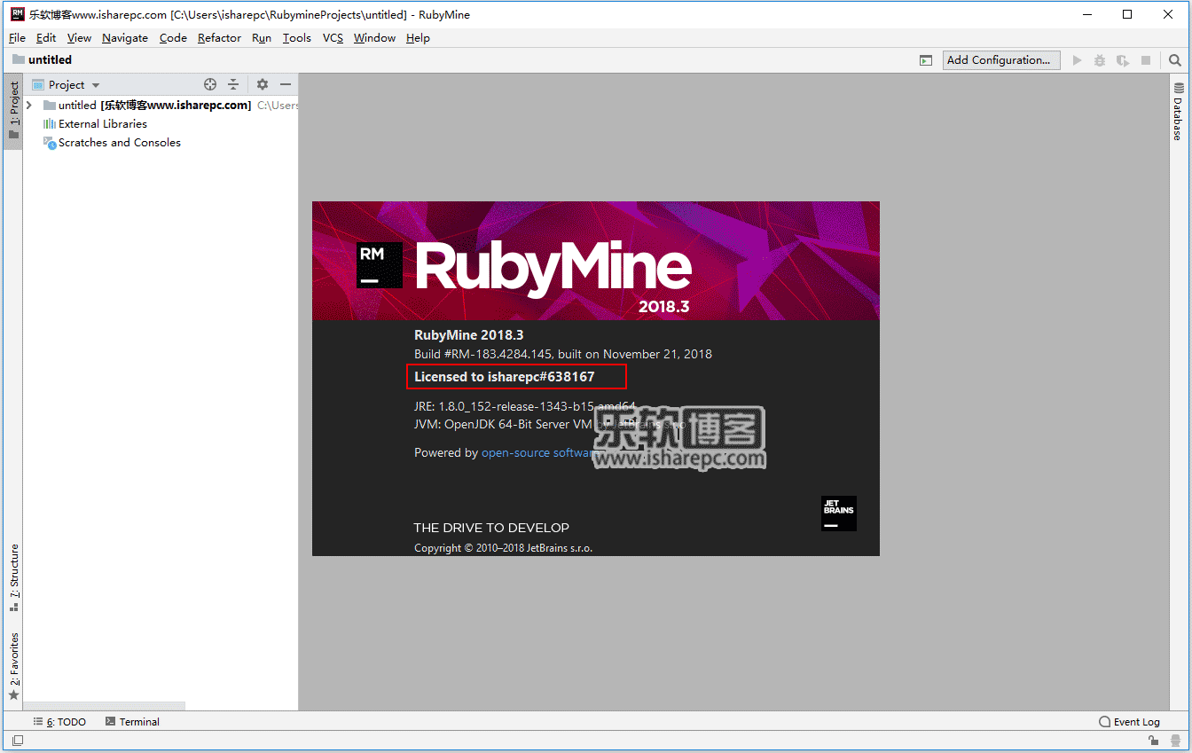 JetBrains RubyMine 2018.3破解版